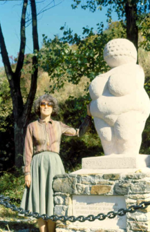 At Willendorf on my first sabbatical. The statue of the “Venus of Willendorf.” For a publication on this project, see my CV. 
