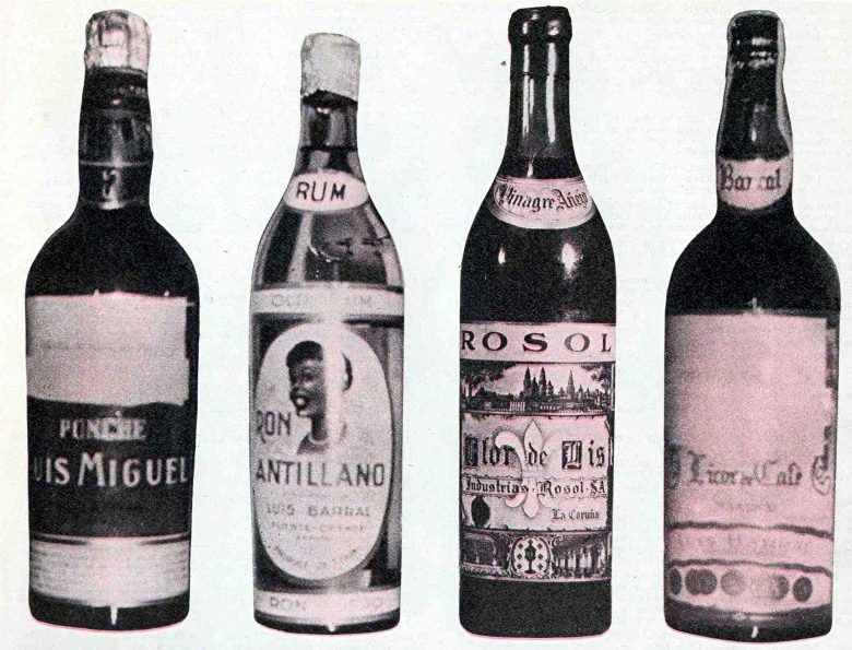 Bebidas comercializadas por el bodeguero Rogelio Aguiar.