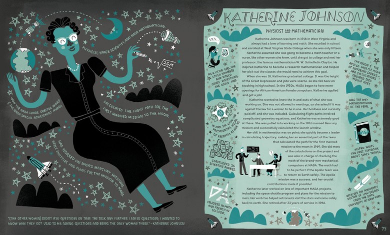La física y matemática Katherine Johnson, una de las Women in Science: 50 Fearless Pioneers Who Changed the World .