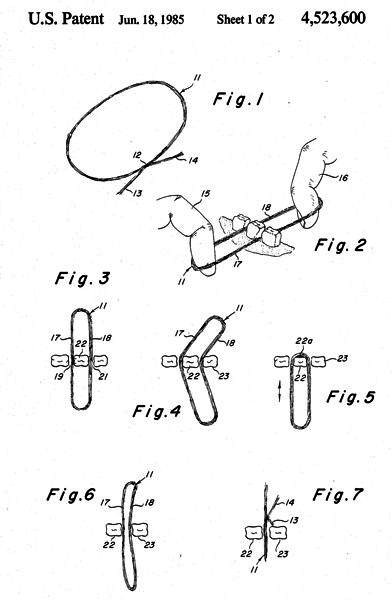 Patente estadounidense no. 4.523.600 (DentaLoop).