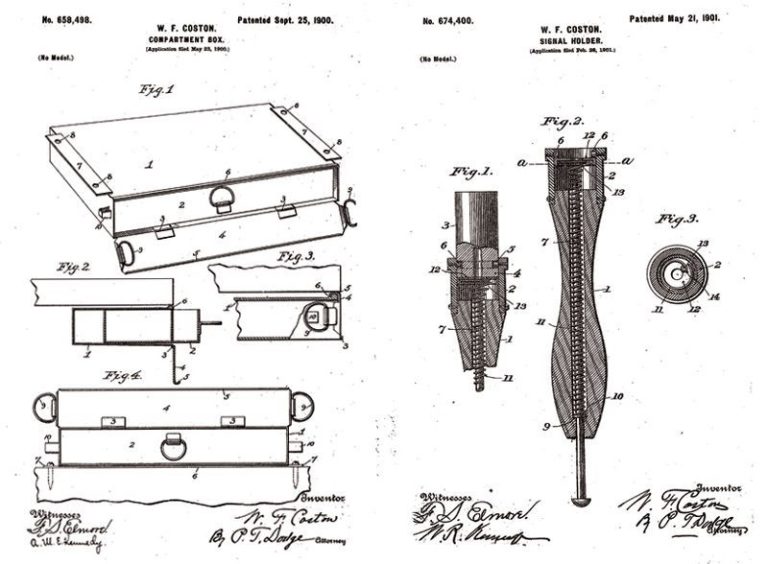 Patentes de William Coston