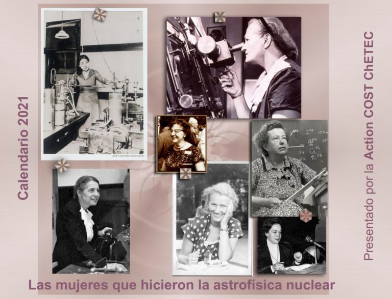 Calendario 2021: «Las mujeres que hicieron la astrofísica nuclear»