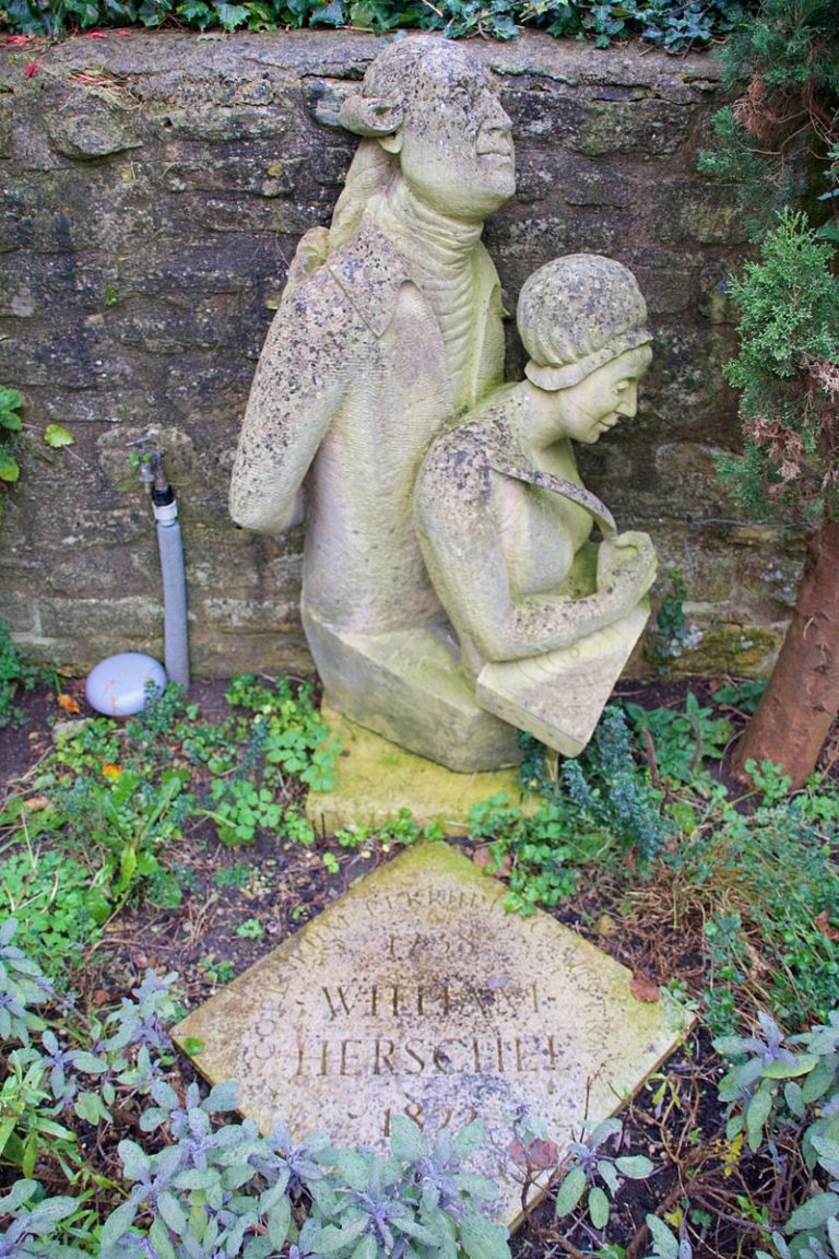 William_Herschel_Museum_-_Herschel_statue_in_garden