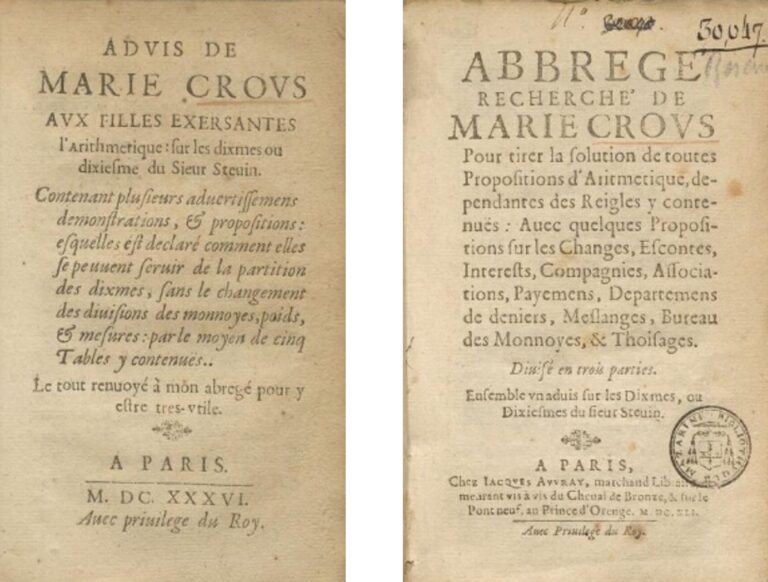 Marie Crous, la matemática que publicó dos manuales de aritmética para mujeres