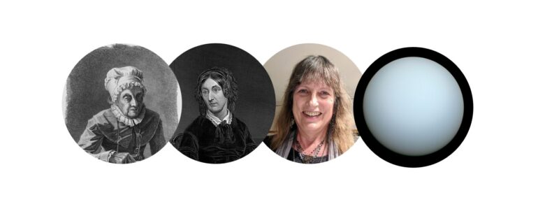 Caroline Herschel, Mary Somerville, Jessica Mink y el planeta Urano