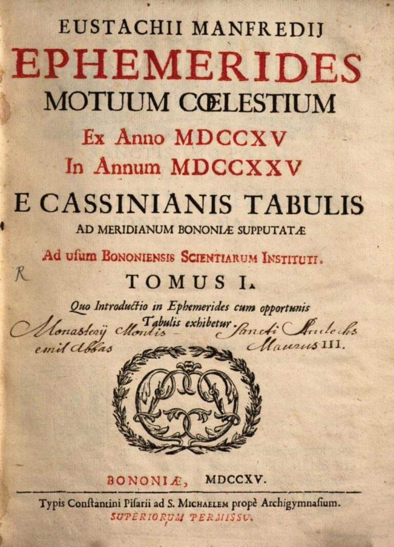 Maddalena y Teresa Manfredi, calculadoras astronómicas